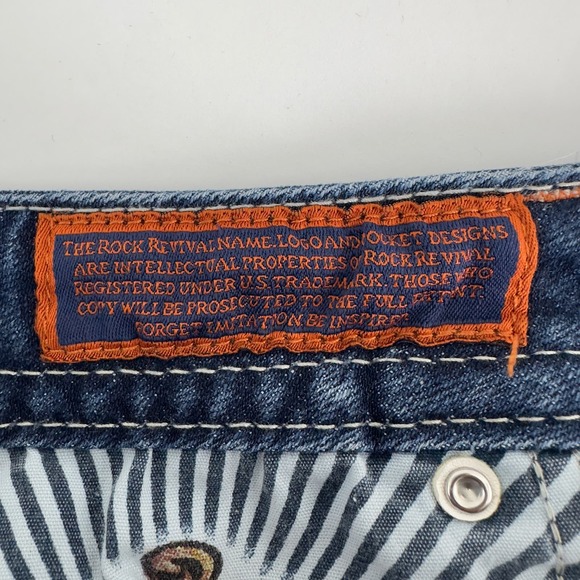 Rock Revival dark wash straight leg jeans - Picture 10 of 12